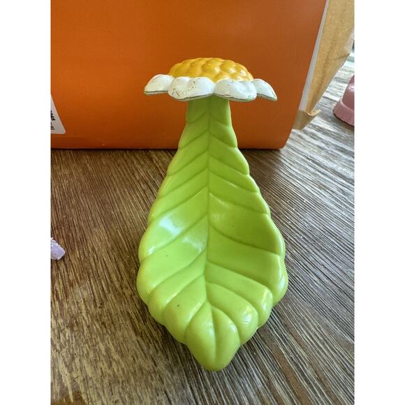 1985 LJN Blinkins Flicker Lazy Day Green Leaf Rocker White Flower Chair - Picture 4 of 6